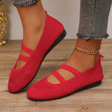 Mesh Women's Ballet Flat Shoes Comfortable Breathable Knitted Casual Shoes Women Plus Size Soft Sole Loafers Woman
