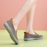 Breakj Walking Shoes Women's New Summer Summer New Flat Single Shoes Casual One-Legged Net Surface Breathable Soft Soles Of Mom