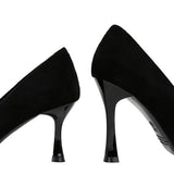 Breakj Fashion Simple Show Thin High Heels Wine Glass With High Heel Shallow Pointed Suede Women's Singles