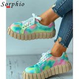 2021 New Casual Graffiti Ladies Lace Up Female Sneakers Casual Summer Spring for Men Women Shoes Brand Mixed