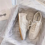 Gan Women Aggan Shoes 2025 New Small White Shoes Niche Flat Bottom Leisure Breathable Tide Brand