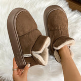 Bread Shoes Winter Soft Soles Warm On The Slings Feel Slippers Thick-Soled Plush Couple Wearing All-Inclusive Cotton Shoes