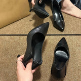 Breakj Spring And Autumn Season New Pointed High-Heeled Shoes Women Do Not Tired Feet Comfortable Single Shoes Women