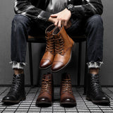 Leather Men Chelsea Boots Classic Men Boots Outdoor Warm Leathers Shoes Comfortable Walking Shoes Botas De