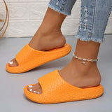 Women's Platform Cloud Slippers Eva Soft Sole Pillow Slides Woman Non Slip Bathroom Home Slippers Women Summer Beach Flip