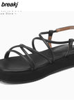Size 34-40 Women Sandals Casual Low Heels Platform Shoes For Women Rome Wedge Summer Sandalias Casual Office
