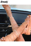 Women Summer Platform Gladiator Sandals Cross Strap Sexy Knee High Non-Slip Wedges Shoes Casual Ladies Rome Strappy