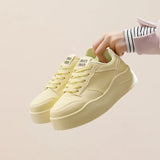 Breakj 2025 Spring Small White Shoes New Korean Ins Female Student Platform Ighten Sports Board Shoes Casual Street Shot MXF