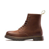 Mid Top 100% Genuine Leather Martin Boots British Style Eight-hole Retro Work Boots Korean Punk Winter Motorcycle