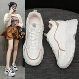 Breakj And Leisure Shoes Women 2025 Autumn New Thick-Soled Lace Running Shoes Old Dad