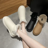 New Snow Women Boots Thickening Plus Velvet Winter Fashion Warm Short Boots Cotton Shoes Women'S Snow Boots Winter