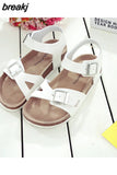 Summer Casual Kids Beach Print Cork Sandals for Girls Boys Children Outdoor Non-slip Flat with Cute Slide