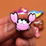 Lovely Animals PVC Shoe Charms Accessories Starfish Croc Shoe Buckle Decoration Shoe Ormaments fit JIBZ Party Kid's