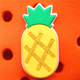 1pcs Pineapple PVC Shoe Charms Pink Carriage Unicorn Owl Shoe Accessories Decorations fit Croc Bracelet Kids