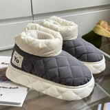 New Winter Cotton Shoes for Women Down Waterproof Colth Snow Boots Female Thick Bottom Keep Warm Plush Ankle Boots