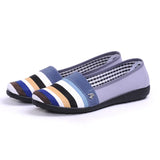 Round Toe Flat women shoes 2019 spring autumn shoes women Gingham Mixed Colors Shallow Slip-On ladies shoes
