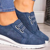 2022 New High Heel Lady Casual Women Sneakers Leisure Platform Shoes Breathable Height Increasing Shoes Women Flats Plus Size