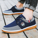 Men's Canvas Shoes Lightweight Sports Shoes Summer Men Mesh Breathable Vulcanized Shoe Lace Up Man Sneakers Working