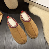 Size Cotton Shoes Female Winter 2023 New Fur Integrated Baotou Slippers Female Loose