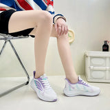 Breakj Summer New Korean Version Breathable Flying Weaver Women's Shoes Ins Tide Students Running Sports Shoes Women's Casual Shoes BK