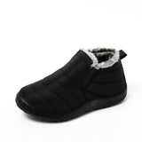 Winter boots women waterproof snow shoes Warm Fur Ankle Boots Female Slip On Flat Casual Shoes Couple shoes plus