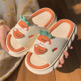 2022 cute women slippers linen sandals slippers summer college girls sandals spring autumn non-slip home shoes women's