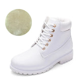Boots For Women 2021 New Brand Snow Boots Fashion Warm Winter Boots Women Solid Square Heel Shoes Woman Plus Size