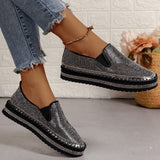Breakj And Autumn 2025 New Lefu Shoes Thick Sole Lazy One Foot Pedal Drilling Shoes Women's Flat-Bottomed