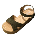 Sandals Women Summer Fashion Casual Wedge Open Toe Platforms Peep Toe Sandals High Heel Shoes Drop