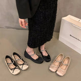 Pink Ballet Single Shoes Women's Shoes 2024 New French Spring And Fall Mary Jane Gentle Evening