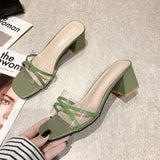 2021 Pvc Green Sandals Open Toe High Heels Women Transparent Sandals Shoes Bowknot Clear Plus Size 35-43 Zapatillas Mujer