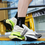 Men Women Thick Bottom Sneakers Fashion Lace Up Height Increasing Casual Shoes Female Training Footwear Platform Couple