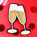 Red Wine Champagne Shoe Decoration Ice Cream Milk Tea Hot Sauce Shoe Accessories Croc Charms for Bracelets Jibz Kids