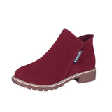 Hot Fashion Women New Boots Autumn Winter Boots Classic Zipper Snow Ankle Boots Winter Suede Warm Fur Plush Women