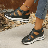 Breakj Casual Magic Stickers Women 2025 Summer And Autumn New Large Size Loose Cake Thick Soles Of High Women's