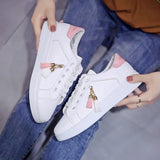 Mesh White Shoes Ladies Fashion Breathable Shoes Students Korean Casual Shoes Sports Shoes Flat Shoes Womens Shoes Zapatos