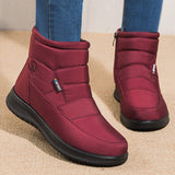 New Women Boots Waterproof Snow Boots For Winter Shoes Women Zipper Ankle Boots Winter Botas Femininas Keep Warm