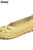 Women Shoes 2023 New Arrival Flat Shoes Women Hollow Loafer Ballerina Flats Casual Female Shoes Plus Size 44
