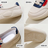 Breakj Small White Shoes Students Korean Version Female 2024 Autumn New Platform Increased Breathable Casual Shoes Street Shot