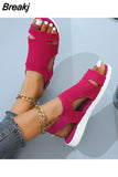 Summer Women Flats Crystal Stretch Orthopedic Sandals Open Toe Beach Shoes Footwear Casual Ladies Sandalias