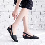 2023 New Women's Shoes Slingbacks Footwear Woman Wedges Sandals Women Slip-on Shoes Ladies Casual Pumps Female