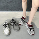 Breakj Fashion Dad Shoes Female Sports Shoes Comfortable And Versatile Autumn New Korean Hot Style New Slow Shock Sports
