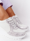 Spring Autumn Women Casual Walking Shoes Height Increasing Sport Wedge Shoes Air Cushion Comfortable Sneakers Zapatos De