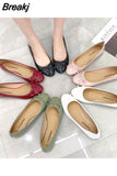 Flats Shoes Women Classics Casual Loafers Red Patent Leather Lady Fashion Design Bowknot Shoes for Woman's