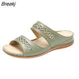 Women Sandals Shoes Retro Beach Ladies Shoes Women New Women's Shoes Woman Gladiator Flat Sandals For Women