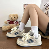 Breakj New Board Shoes Female Small White Shoes Fairy Tale Wind Candy Color Small White Shoes Fashion Breathable Thick Sole