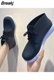 Women's Rainshoes 2023 Cute Waterproof Non-Slip Rubber Shoes Women's Rain Boots Short Tube Korean Lace Up Flat Rain