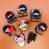 Fortress Game Shoes Clips Charms Decoration Kawaii Special Forces Designer Shoe Buckle Clogs Accessories Croc