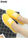 Light Sports White Shoes Women Breathable Canvas Sneakers Black Shoes for Basket Femme Ultralight Casual Sneaker
