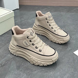 Breakj Korean Version Of The Spring 2025 New Dad Shoes Female Student Sneakers Running Casual Platform Height Shoes HY